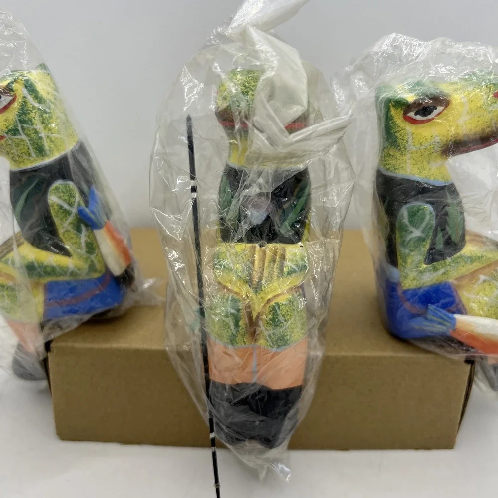 3‎ Folk Art Inspired Shelf Sitting Fisherman Gator With Pole & Fish